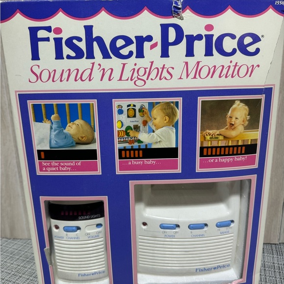 Vintage Fisher-Price Sound 'N Lights Baby Monitor 1993 WORKS GREAT! - Picture 9 of 11